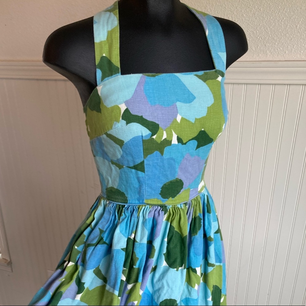 Vintage 1950’s Kerrybrooke Sears Roebuck dress summer floral halter